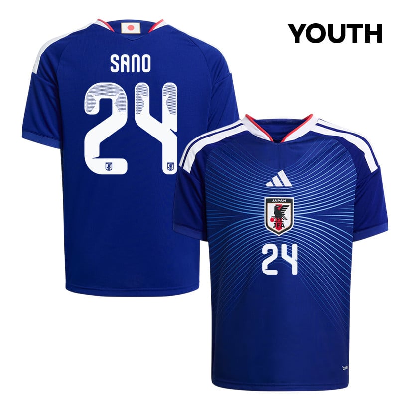 Kaishu Sano 24 Youth Japan National Team 2026 Home Jersey - Blue