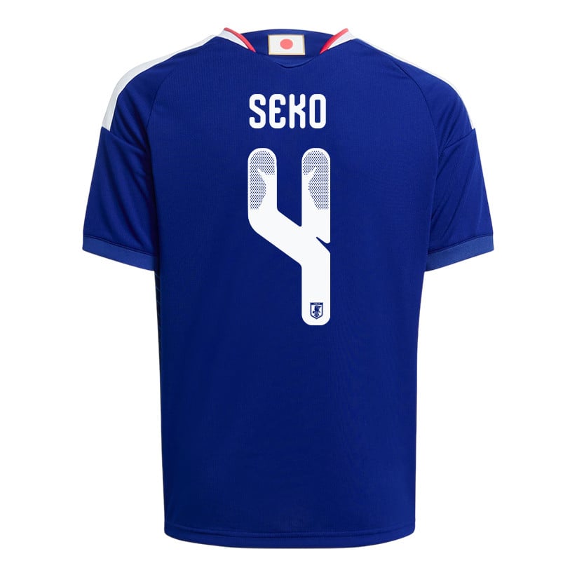 Ayumu Seko 4 Youth Japan National Team 2026 Home Jersey - Blue
