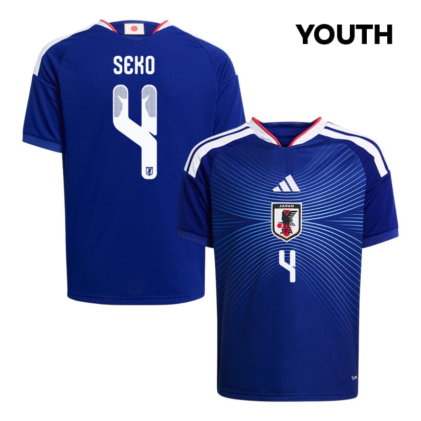 Ayumu Seko 4 Youth Japan National Team 2026 Home Jersey - Blue