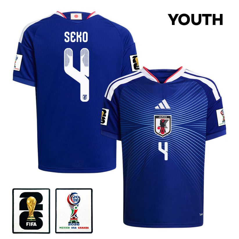 Ayumu Seko 4 Youth Japan National Team 2026 Home Jersey - Blue