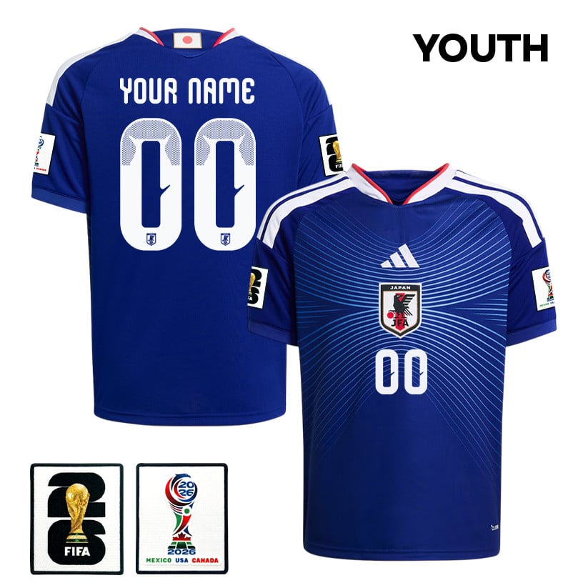 Japan National Team 2026 Youth Personalized Home Jersey - Blue