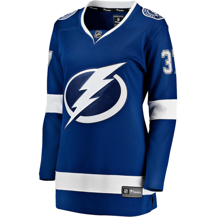 Yanni Gourde 37 Tampa Bay Lightning Women's Home Breakaway Player Jersey - Blue