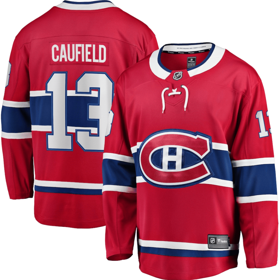 Cole Caufield 13 Montreal Canadiens Home Premier Breakaway Player Jersey - Red
