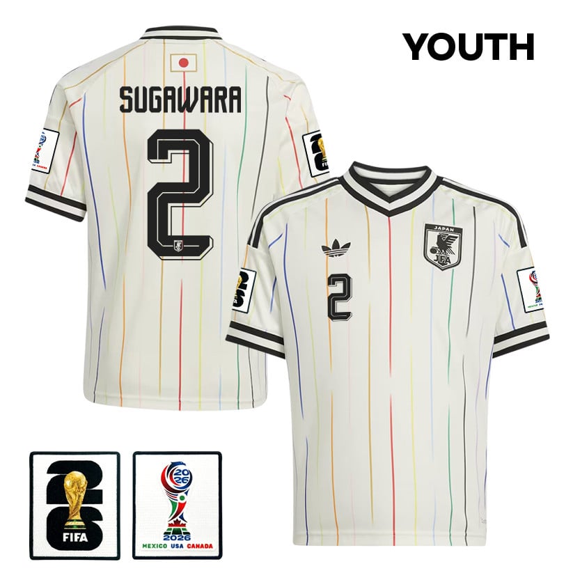 Yukinari Sugawara 2 Youth Japan National Team 2026 Away Jersey - Off White