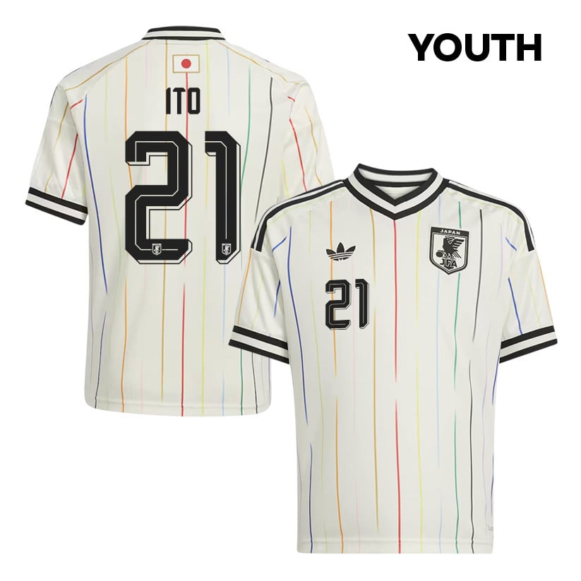 Hiroki Ito 21 Youth Japan National Team 2026 Away Jersey - Off White