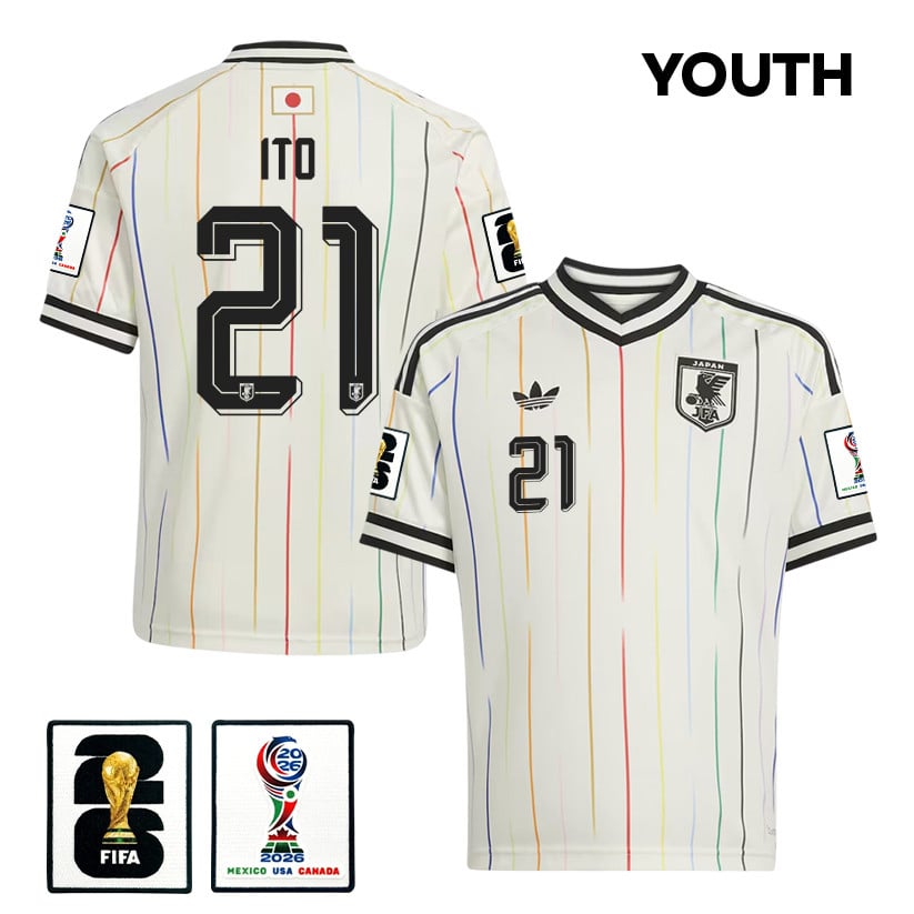 Hiroki Ito 21 Youth Japan National Team 2026 Away Jersey - Off White