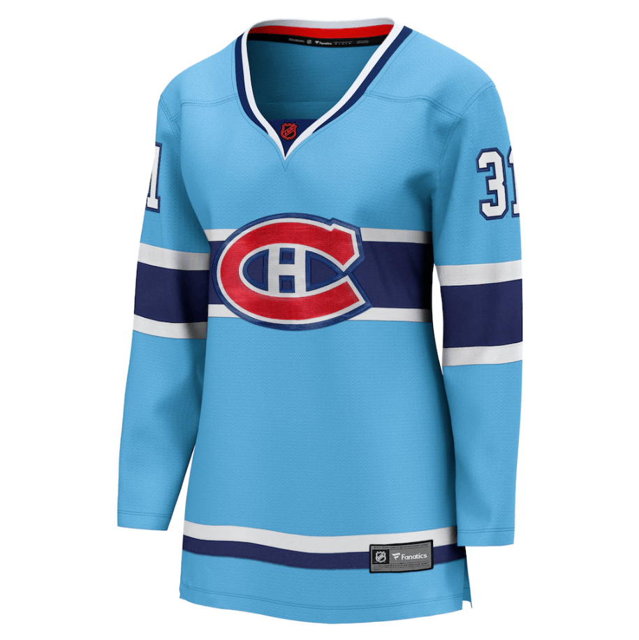 Carey Price 31 Montreal Canadiens Women's Special Edition 2.0 Breakaway Player Jersey - Light Blue