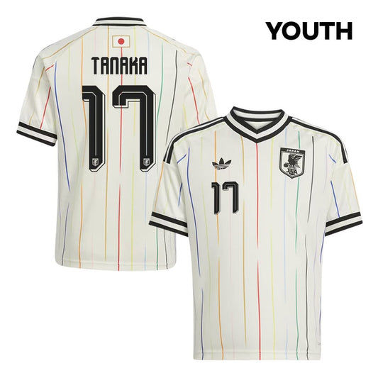 Ao Tanaka 17 Youth Japan National Team 2026 Away Jersey - Off White