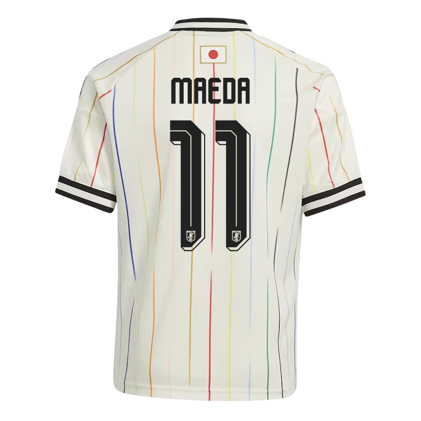 Daizen Maeda 11 Youth Japan National Team 2026 Away Jersey - Off White