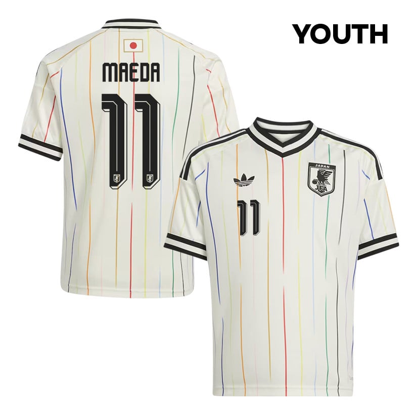Daizen Maeda 11 Youth Japan National Team 2026 Away Jersey - Off White