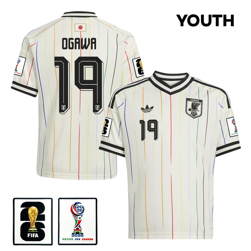Koki Ogawa 19 Youth Japan National Team 2026 Away Jersey - Off White