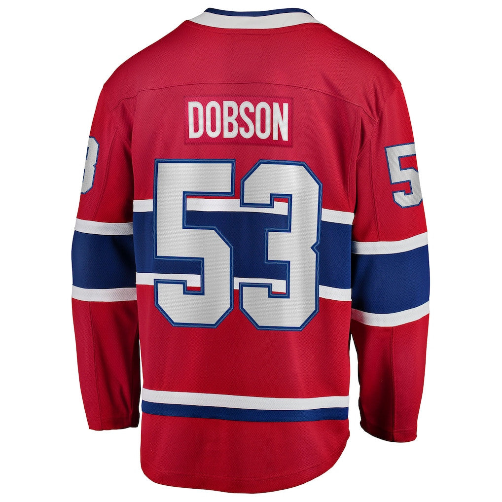 Noah Dobson 53 Montreal Canadiens Home Breakaway Jersey - Red