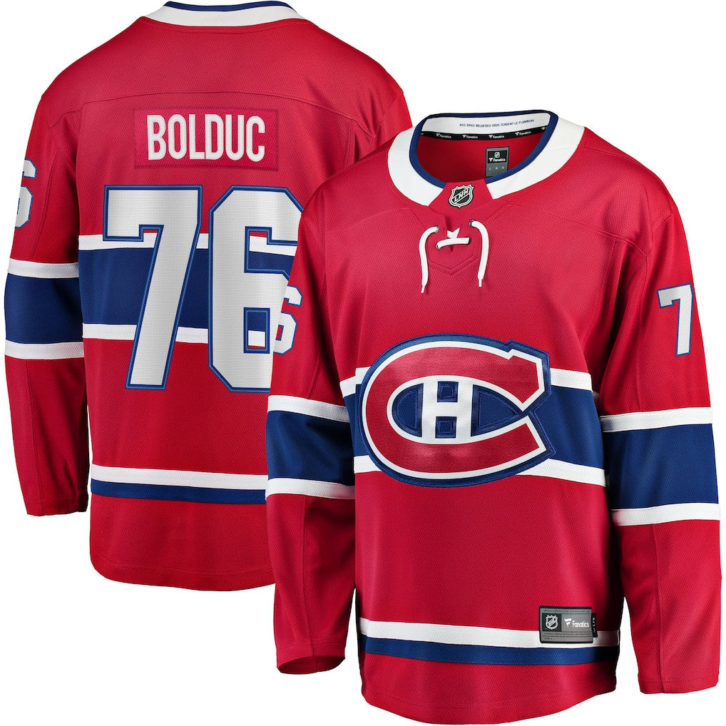 Zack Bolduc 76 Montreal Canadiens Home Breakaway Jersey - Red