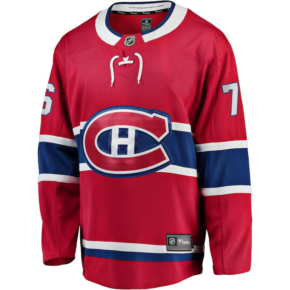 Zack Bolduc 76 Montreal Canadiens Home Breakaway Jersey - Red