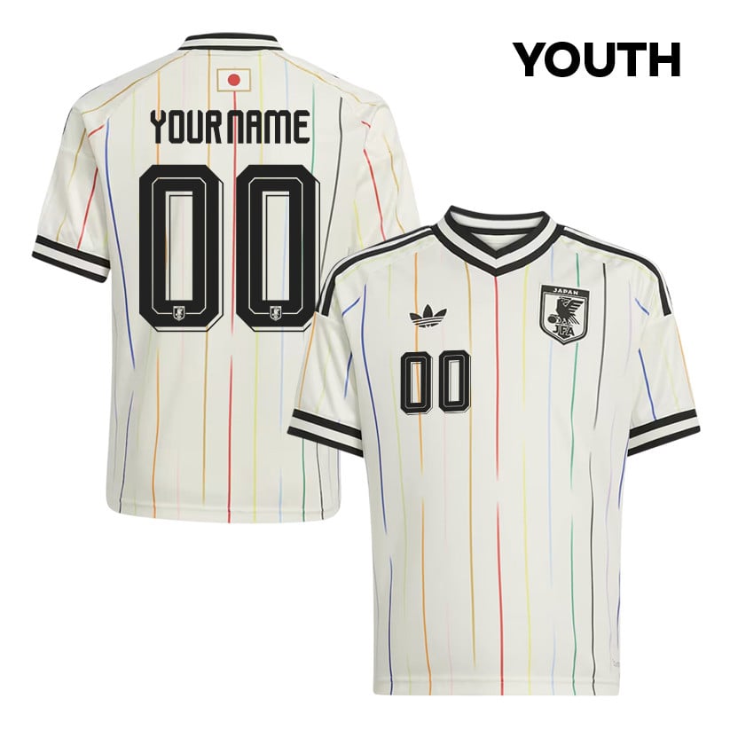 Japan National Team 2026 Youth Personalized Away Jersey - Off White