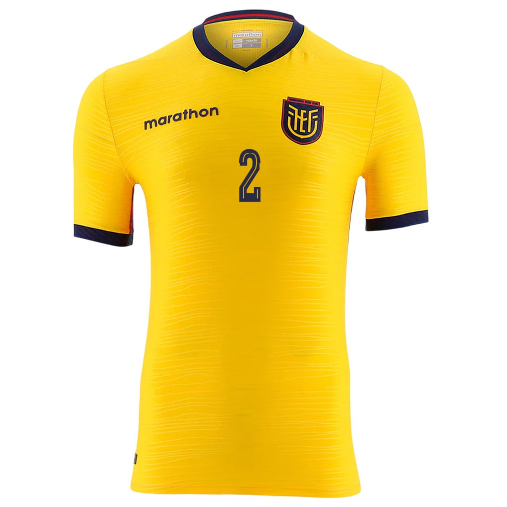 Félix Torres 2 Ecuador National Team 2026 Home Jersey - Yellow, Men
