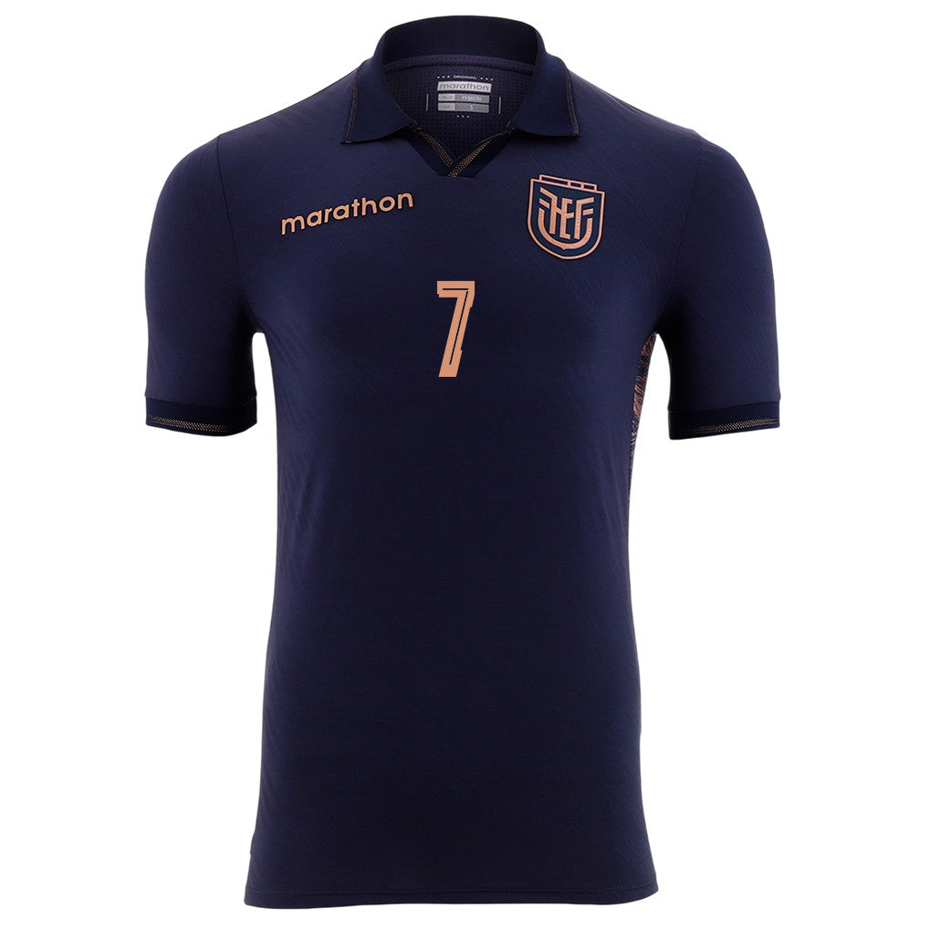 Pervis Estupiñán 7 Ecuador National Team 2026 Away Jersey - Navy, Men