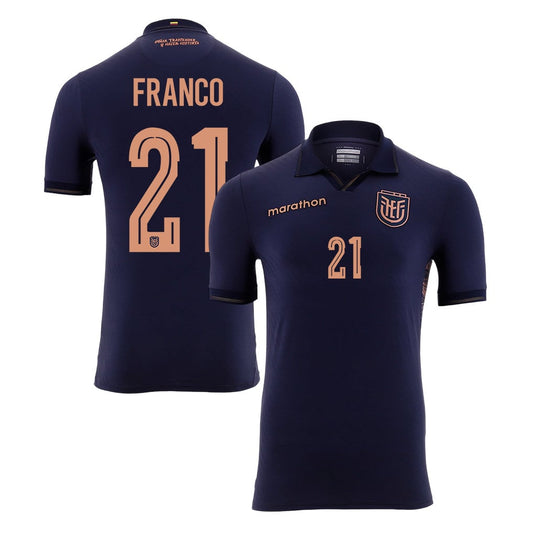 Alan Franco 21 Ecuador National Team 2026 Away Jersey - Navy, Men