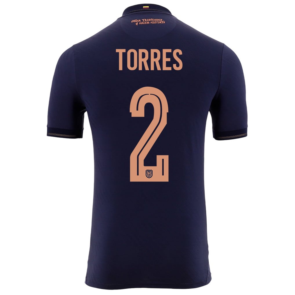 Félix Torres 2 Ecuador National Team 2026 Away Jersey - Navy, Men