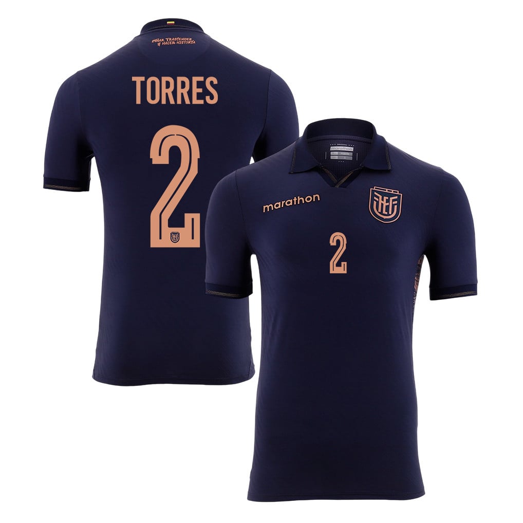 Félix Torres 2 Ecuador National Team 2026 Away Jersey - Navy, Men