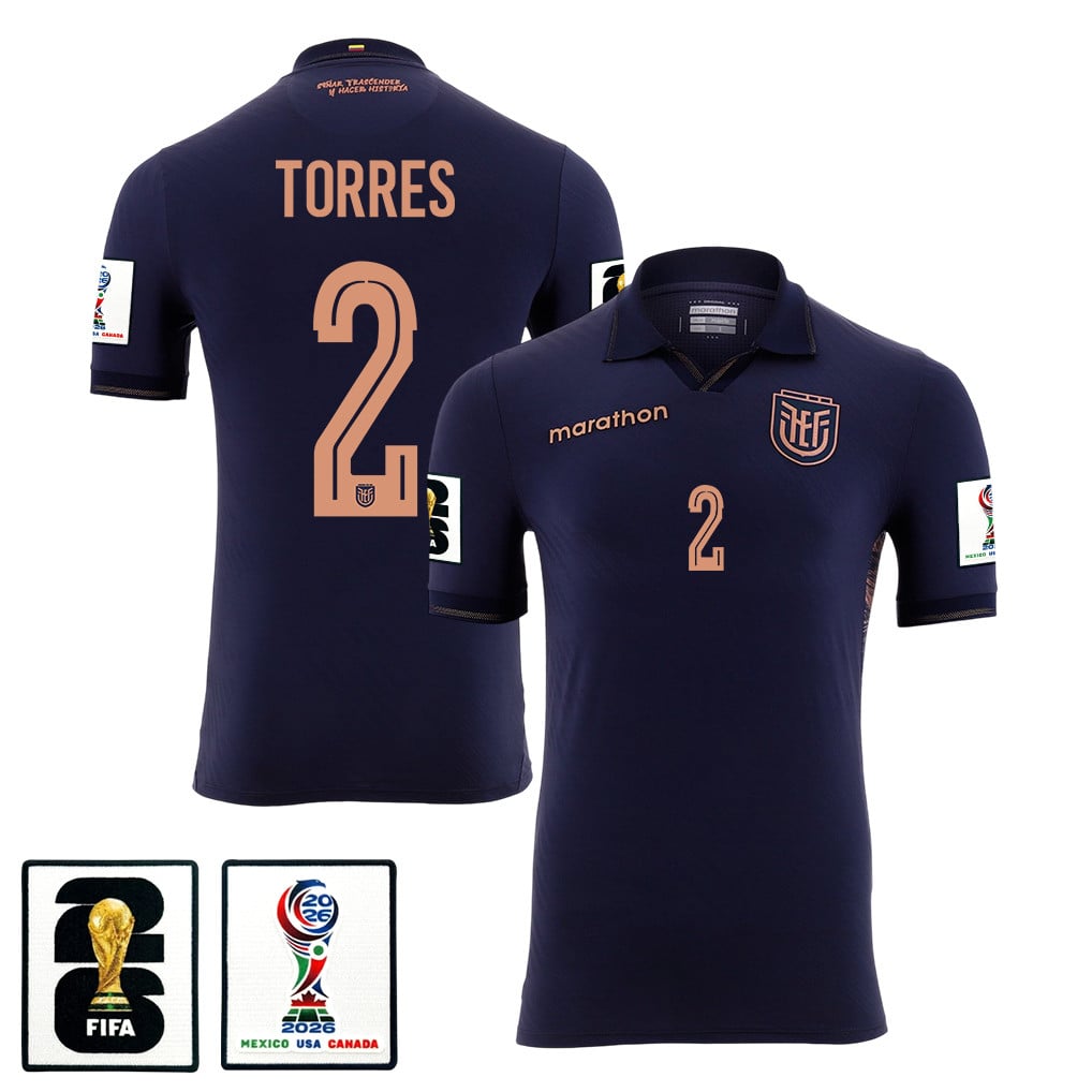 Félix Torres 2 Ecuador National Team 2026 Away Jersey - Navy, Men