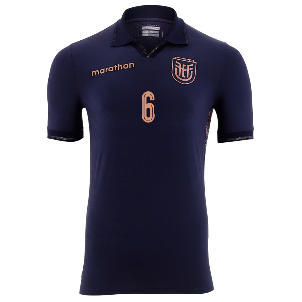 Willian Pacho 6 Ecuador National Team 2026 Away Jersey - Navy, Men