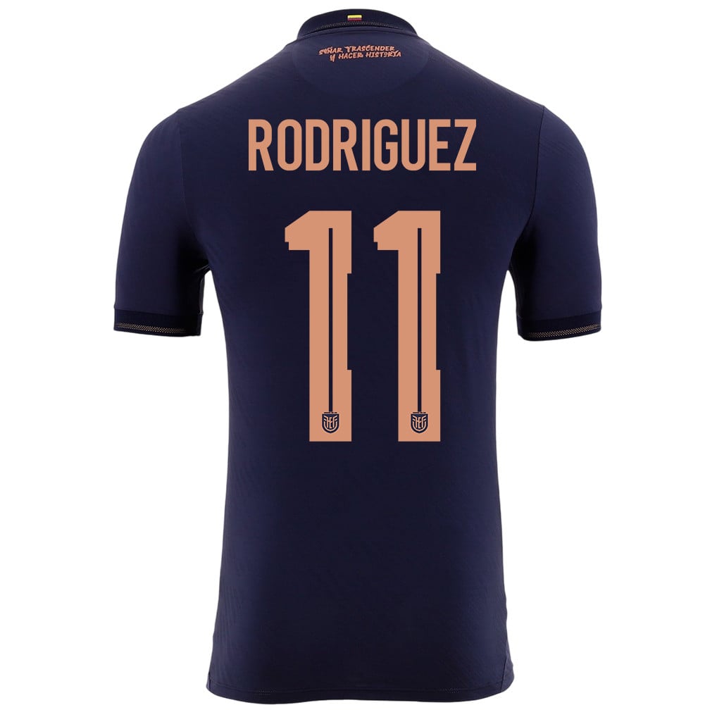 Kevin Rodriguez 11 Ecuador National Team 2026 Away Jersey - Navy, Men