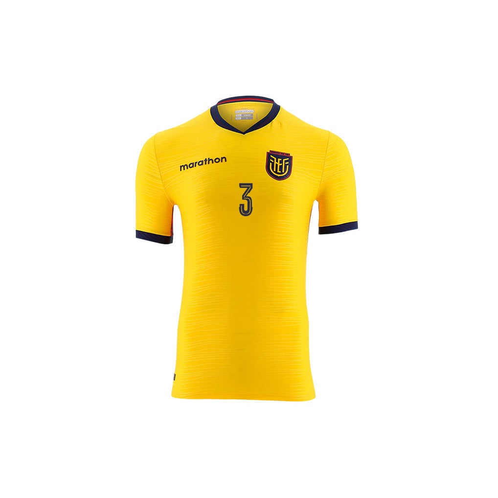 Piero Hincapié 3 Youth Ecuador National Team 2026 Home Jersey - Yellow