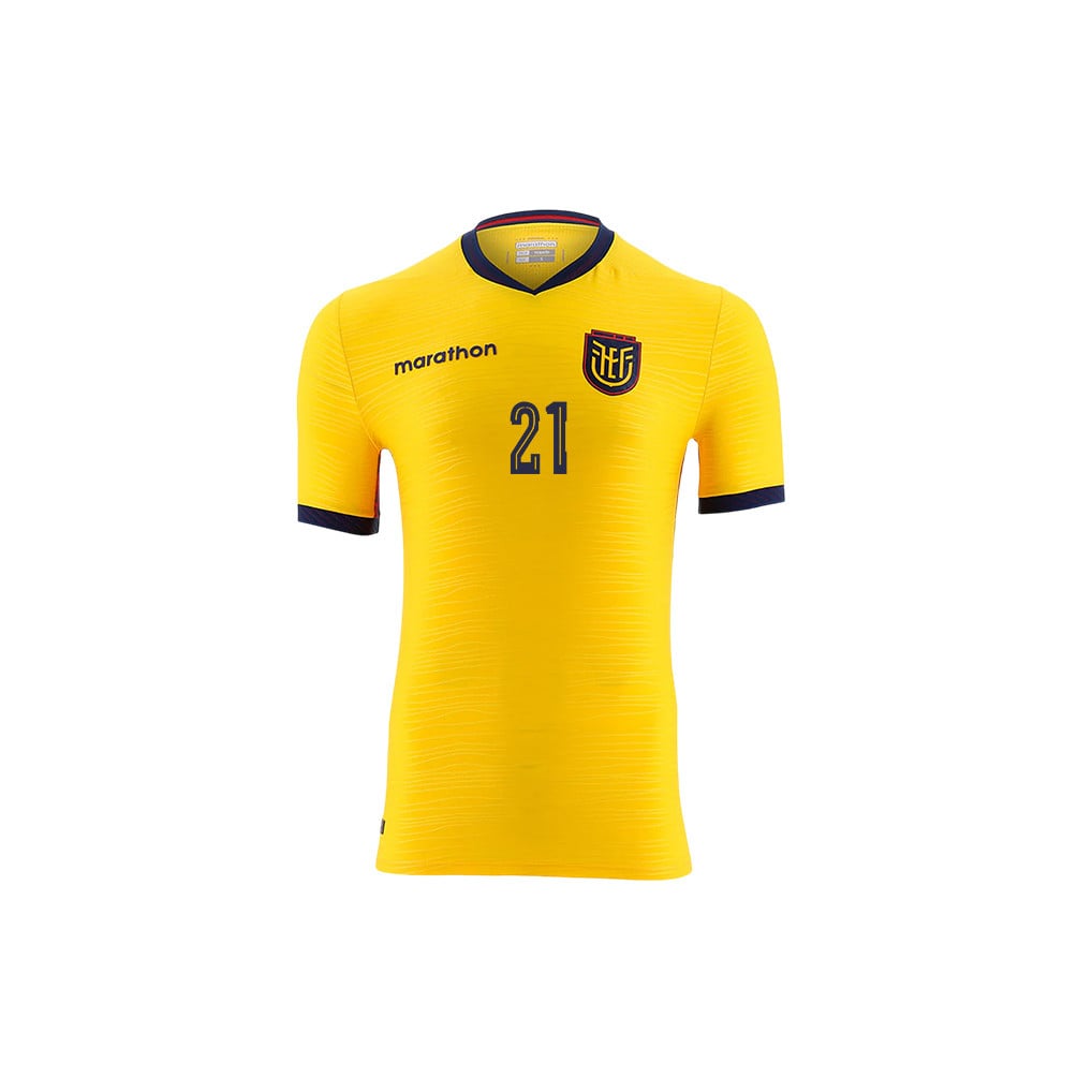 Alan Franco 21 Youth Ecuador National Team 2026 Home Jersey - Yellow