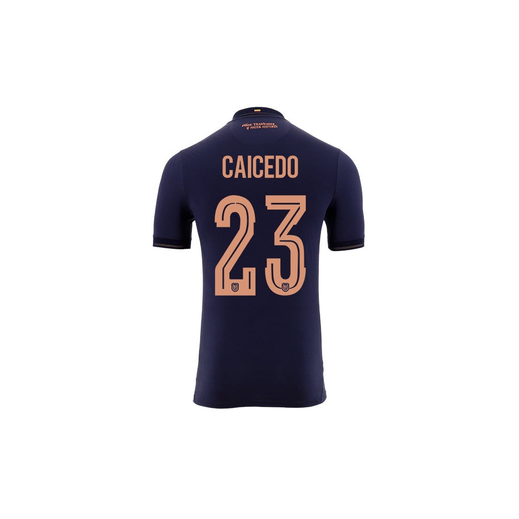 Moisés Caicedo 23 Youth Ecuador National Team 2026 Away Jersey - Navy