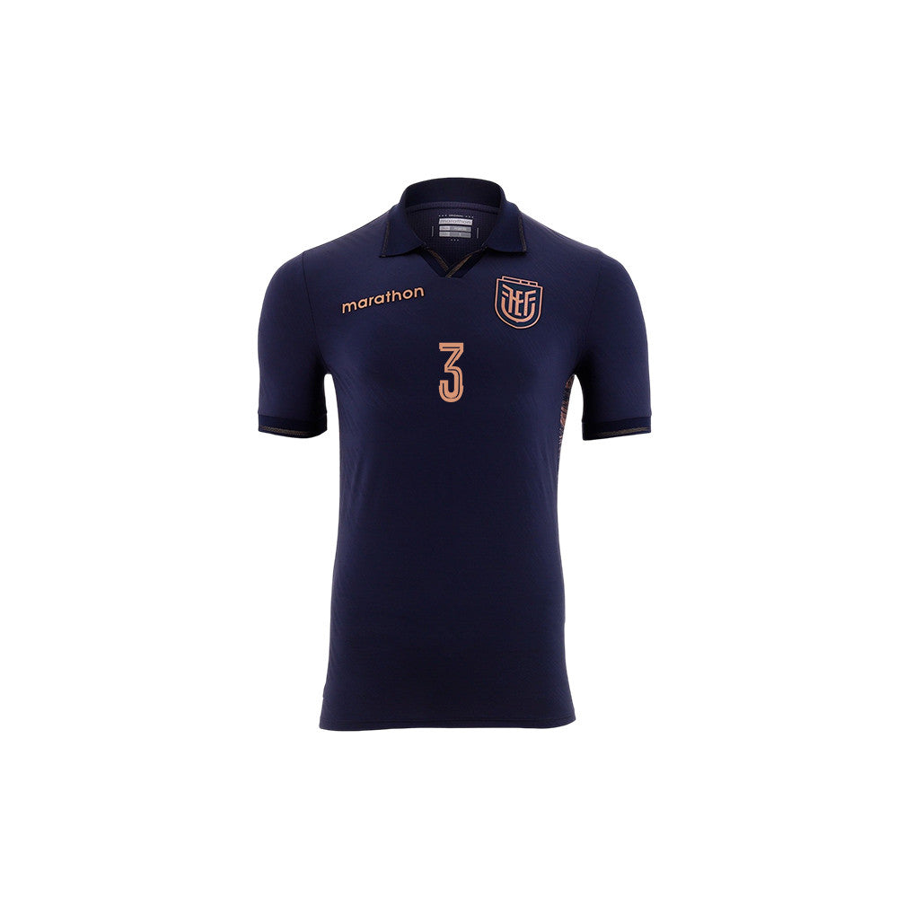 Piero Hincapié 3 Youth Ecuador National Team 2026 Away Jersey - Navy