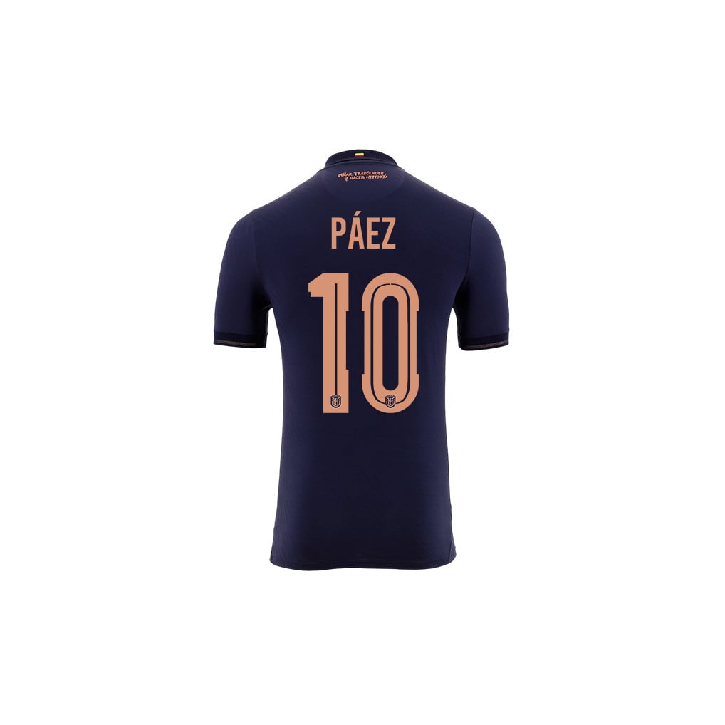 Kendry Páez 10 Youth Ecuador National Team 2026 Away Jersey - Navy