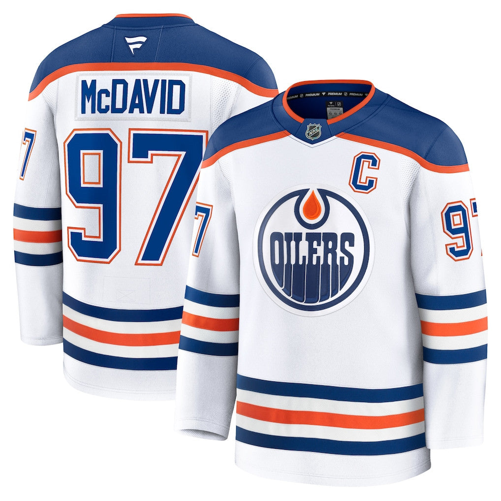 Connor McDavid Edmonton Oilers Away Men Jersey - White