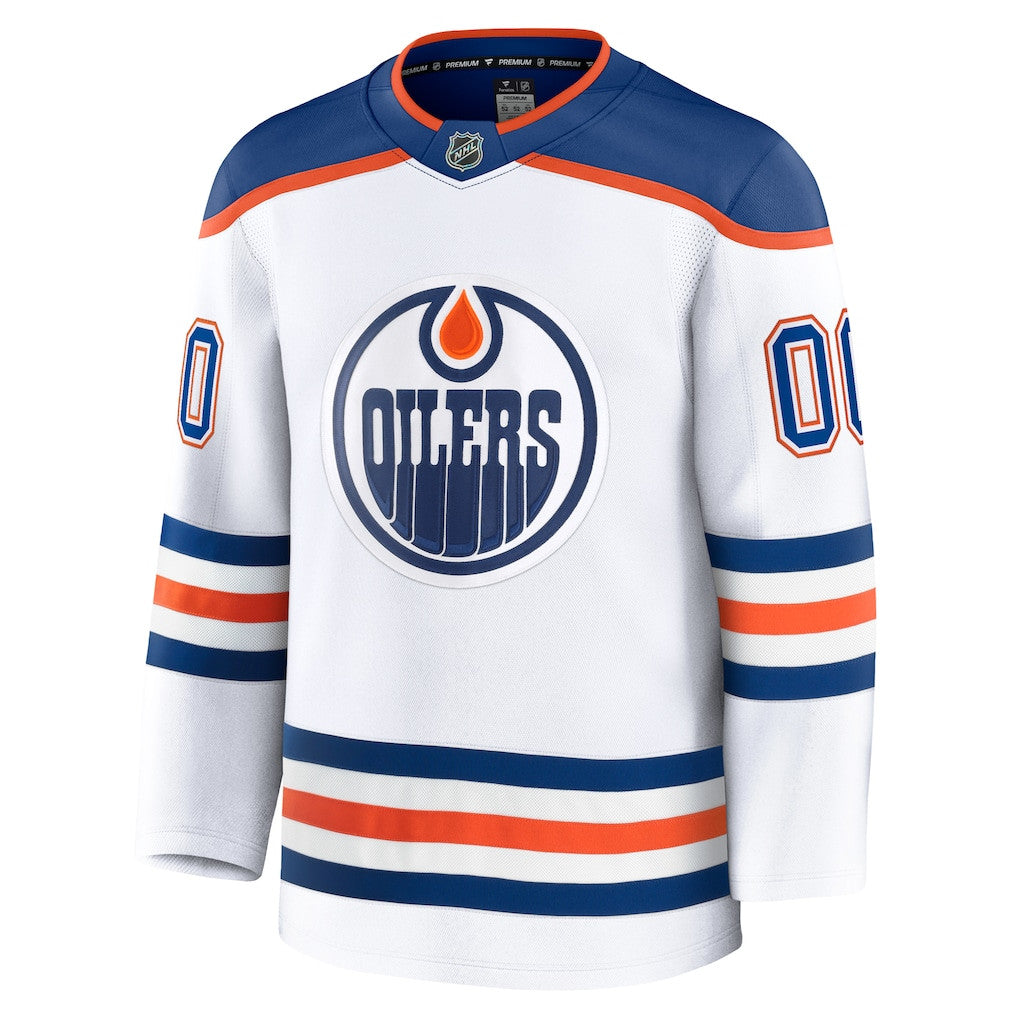 Edmonton Oilers Personalized Away Men Jersey - White