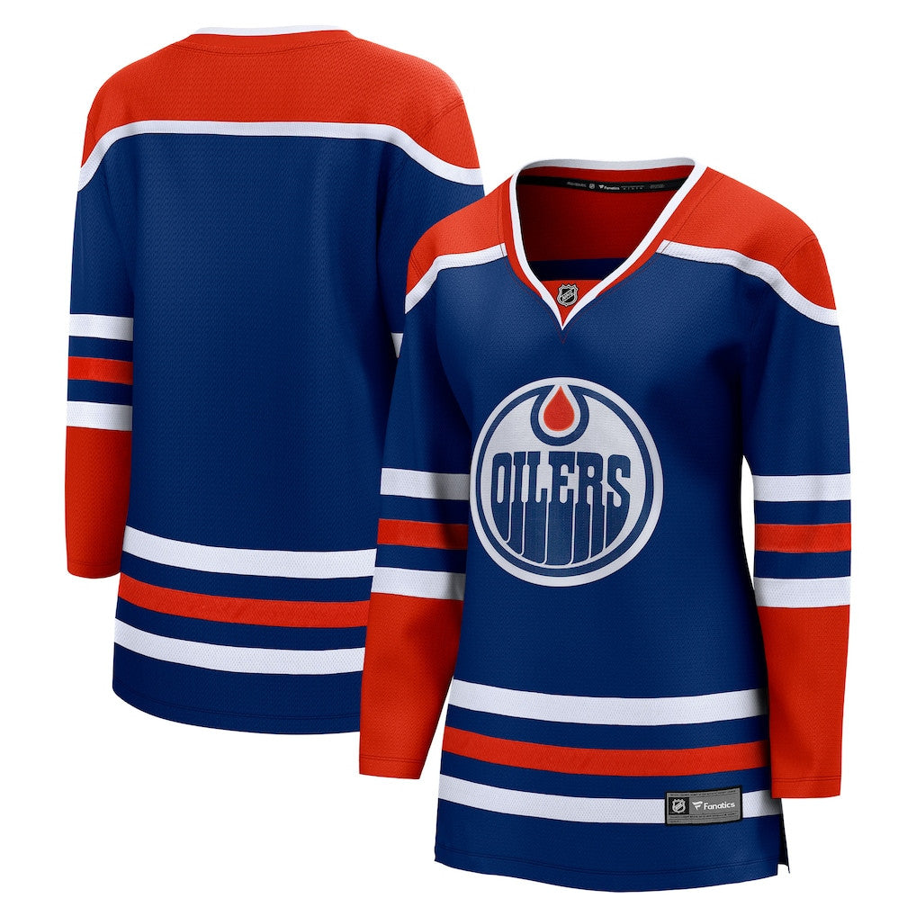 Edmonton Oilers Women's Home Breakaway Jersey - Orange/Royal