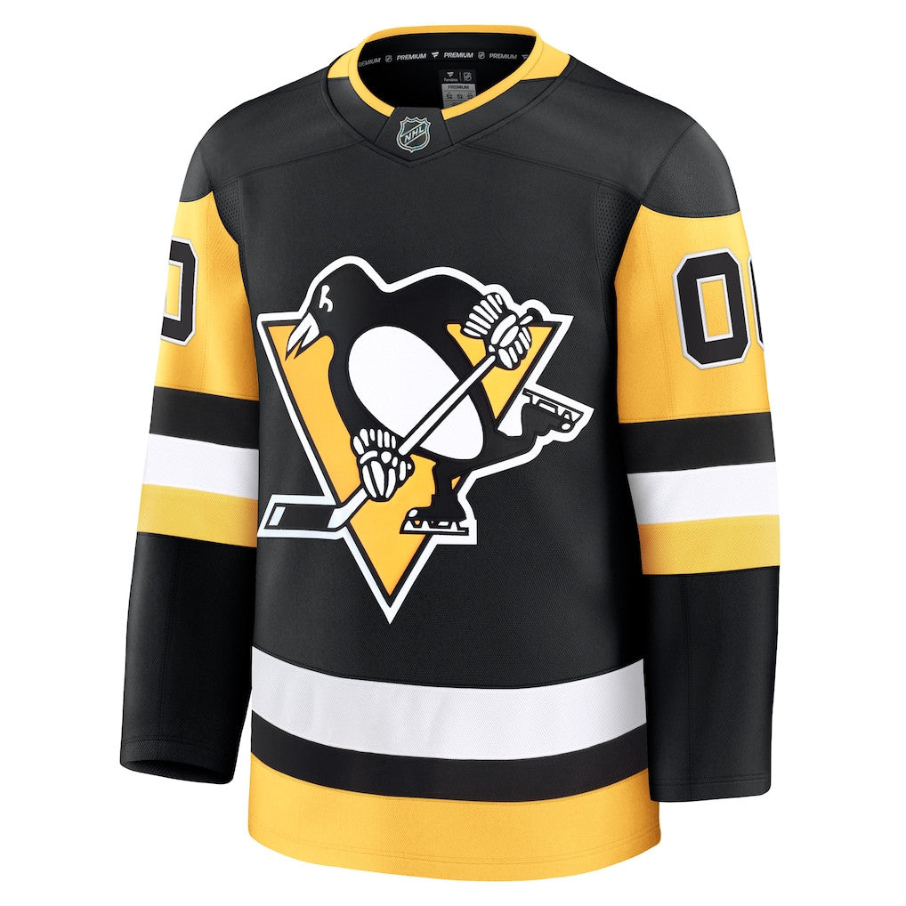 Pittsburgh Penguins Home Premium Custom Jersey - Black