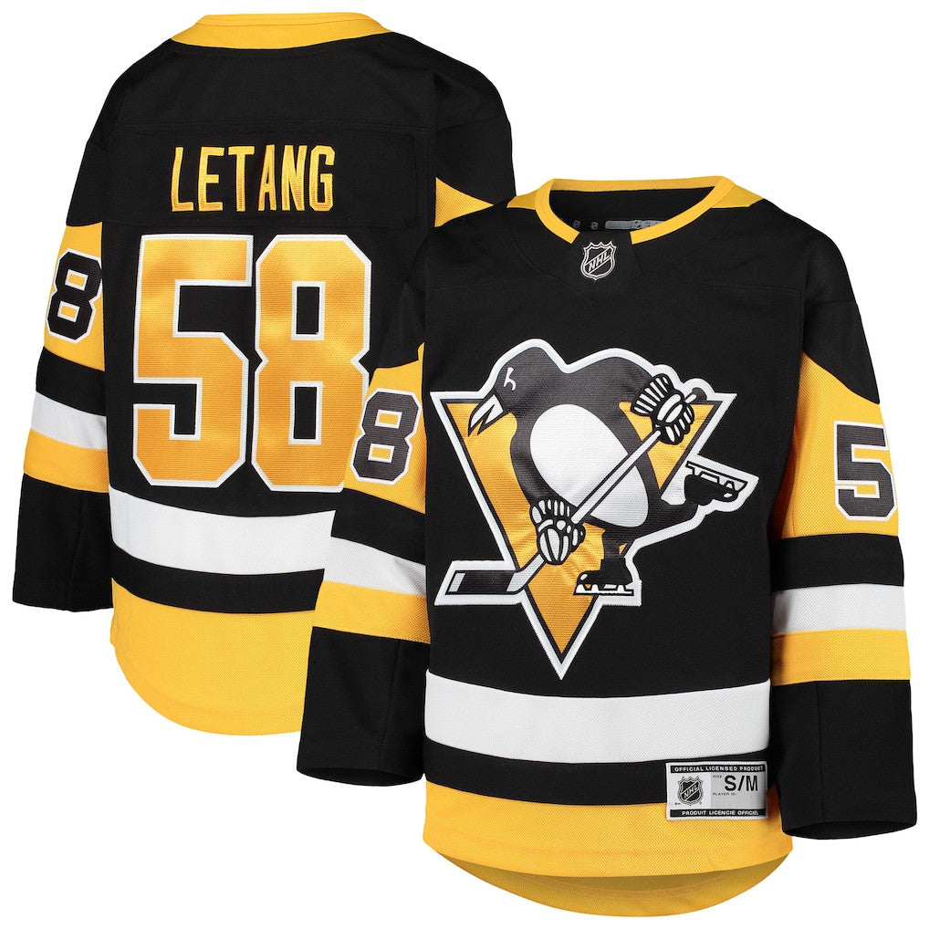 Kris Letang 58 Pittsburgh Penguins YOUTH Premier Player Jersey - Black