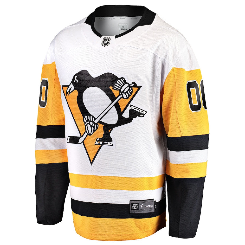 Pittsburgh Penguins Away Breakaway Custom Jersey - White