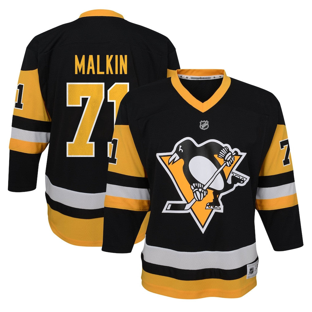 Evgeni Malkin 71 Pittsburgh Penguins YOUTH Home Player Jersey - Black