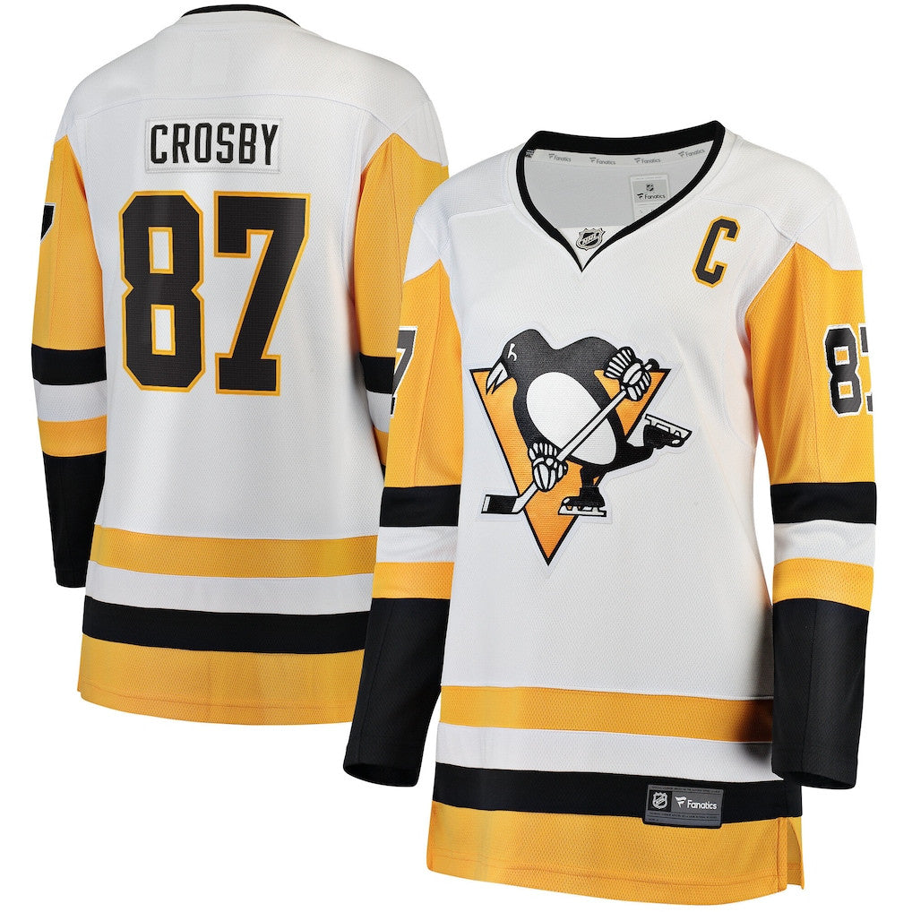 Sidney Crosby 87 Pittsburgh Penguins Women's Breakaway Jersey - White