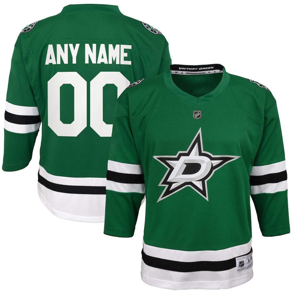 Dallas Stars Custom Youth Home Jersey - Kelly Green
