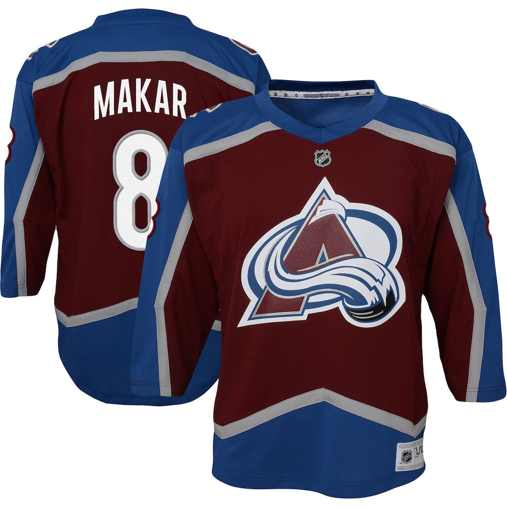 Cale Makar 8 Colorado Avalanche Youth Home Player Jersey - Burgundy