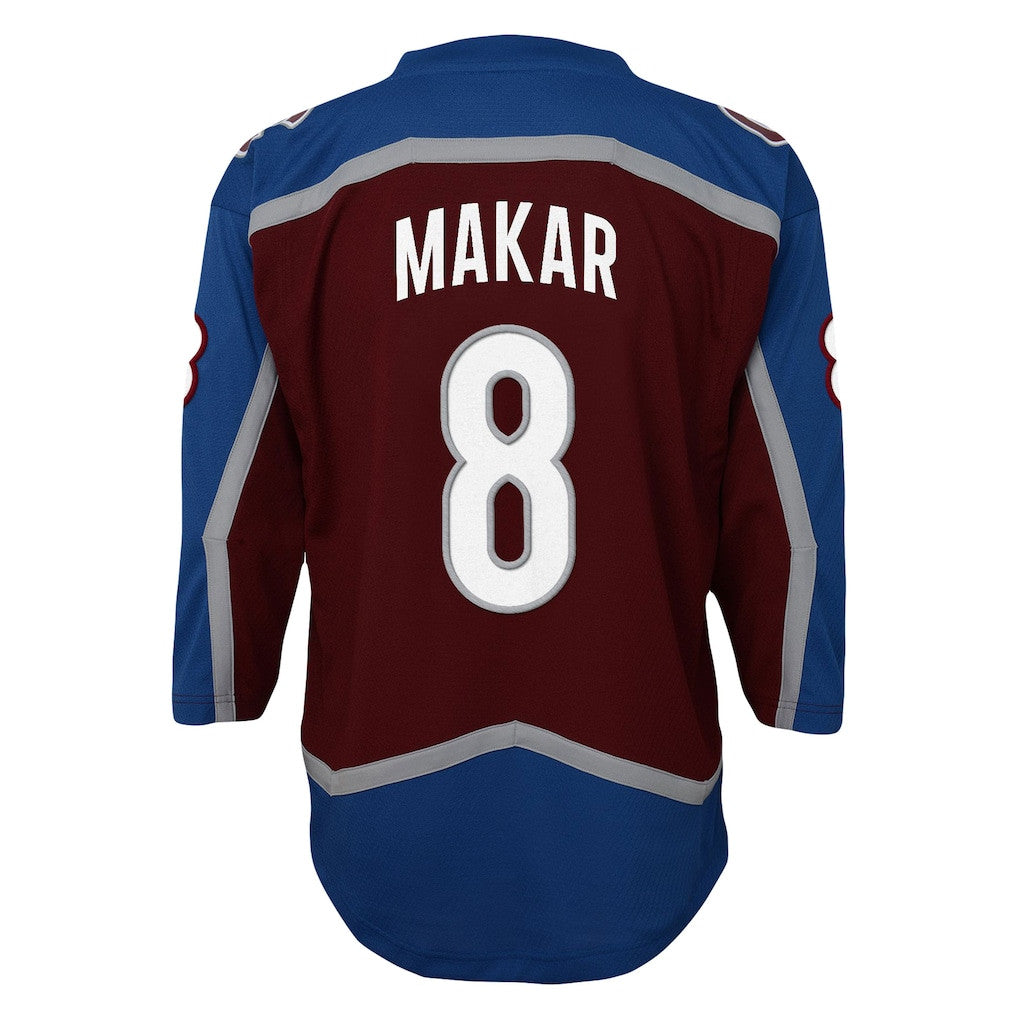 Cale Makar 8 Colorado Avalanche Youth Home Player Jersey - Burgundy