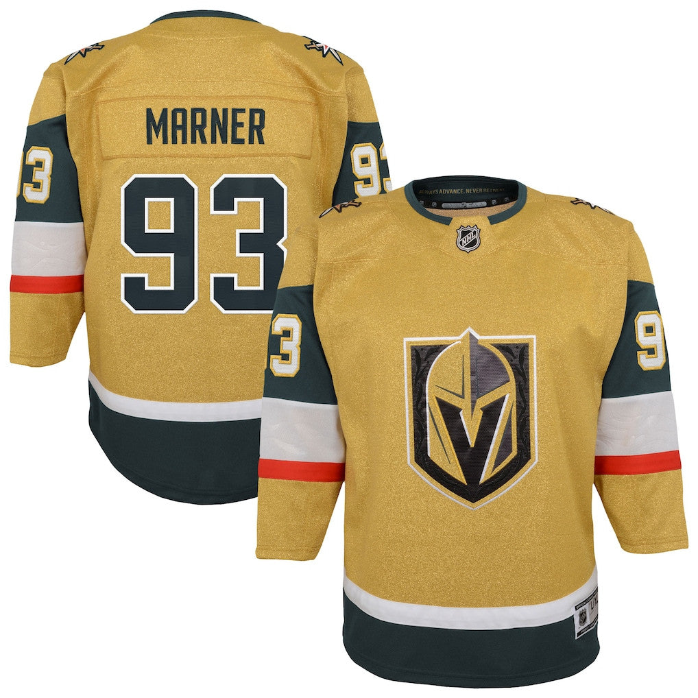Mitch Marner 93 Vegas Golden Knights Youth Player Jersey - Gold