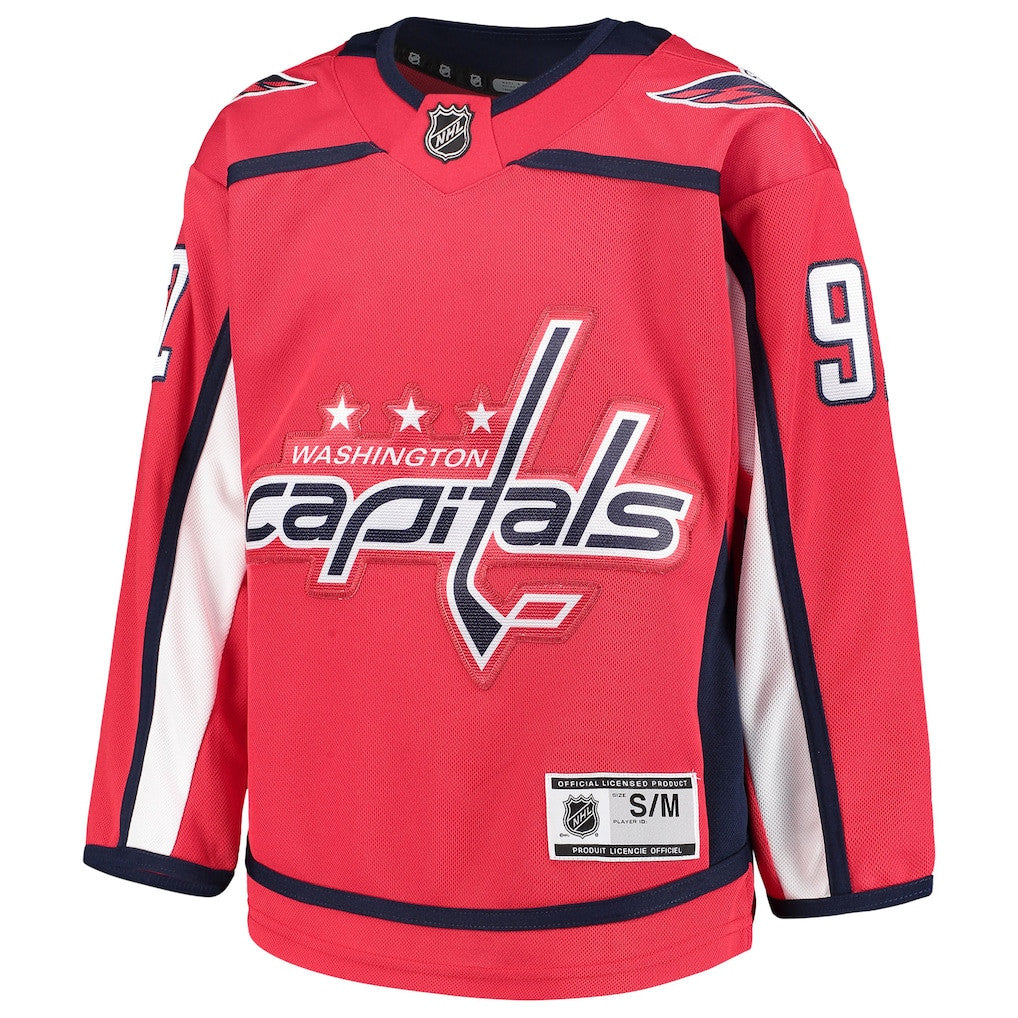 Evgeny Kuznetsov 92 Washington Capitals Youth Home Premier Player Jersey - Red