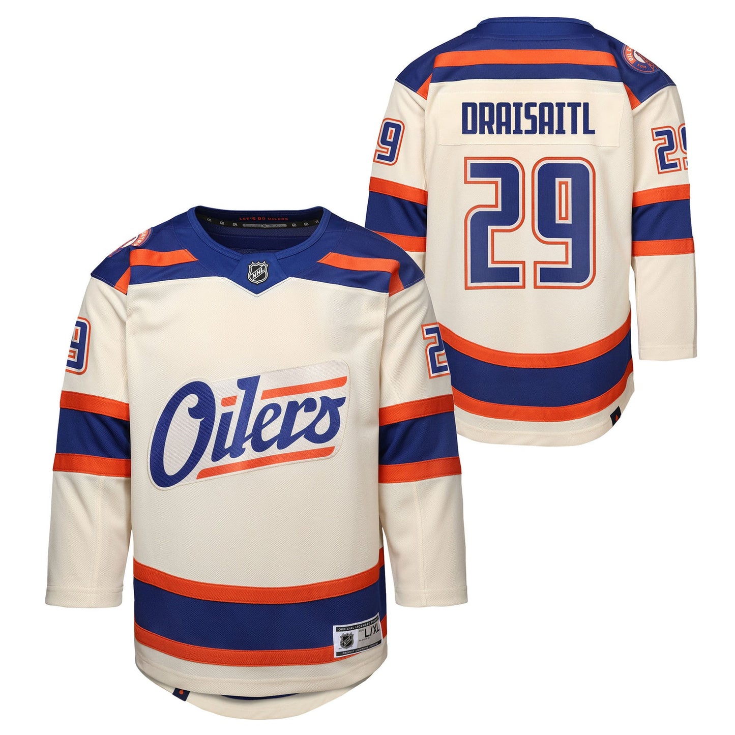 Leon Draisaitl 29 Edmonton Oilers Alternate Jersey - Youth, Cream