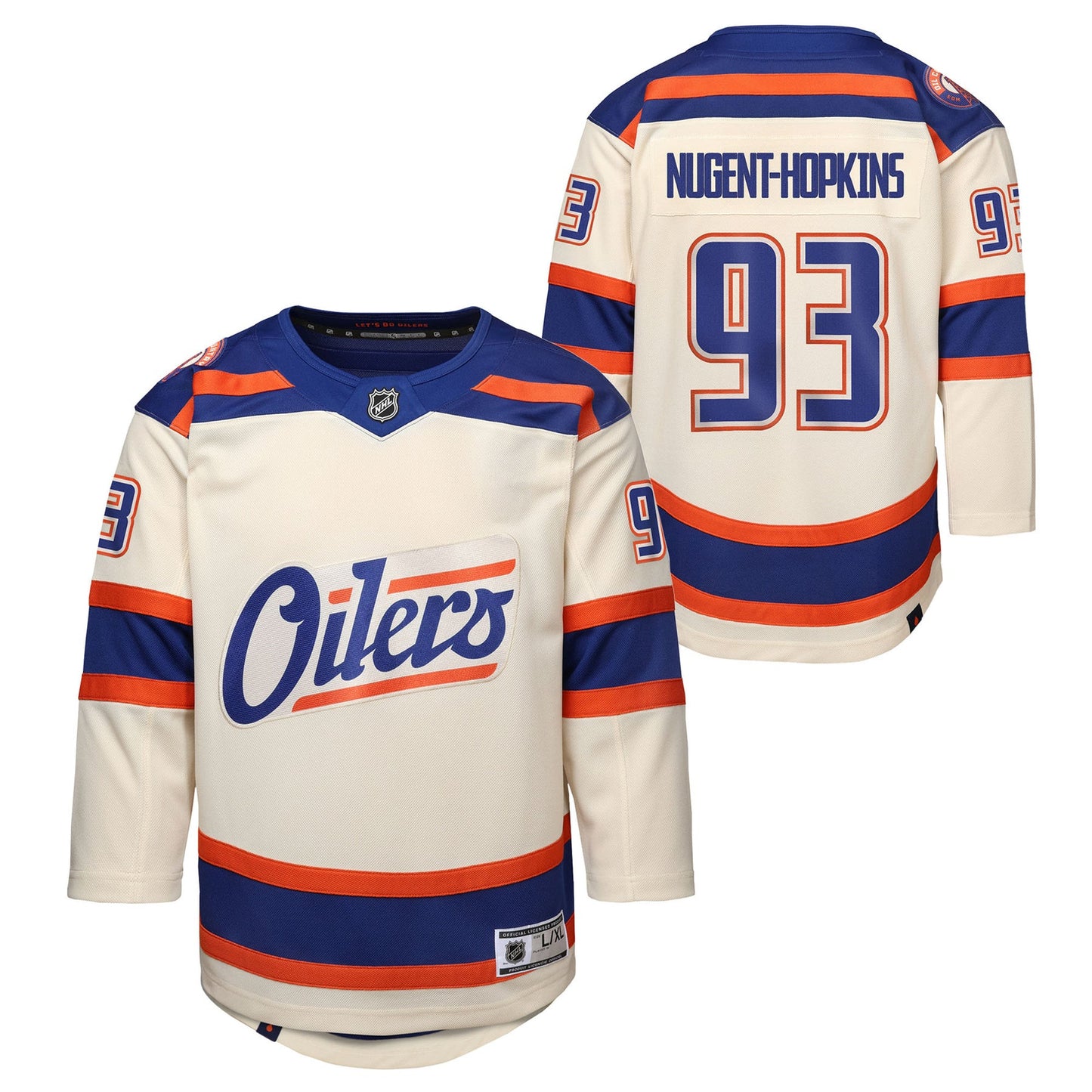Ryan Nugent-Hopkins 93 Edmonton Oilers Alternate Jersey - Youth, Cream