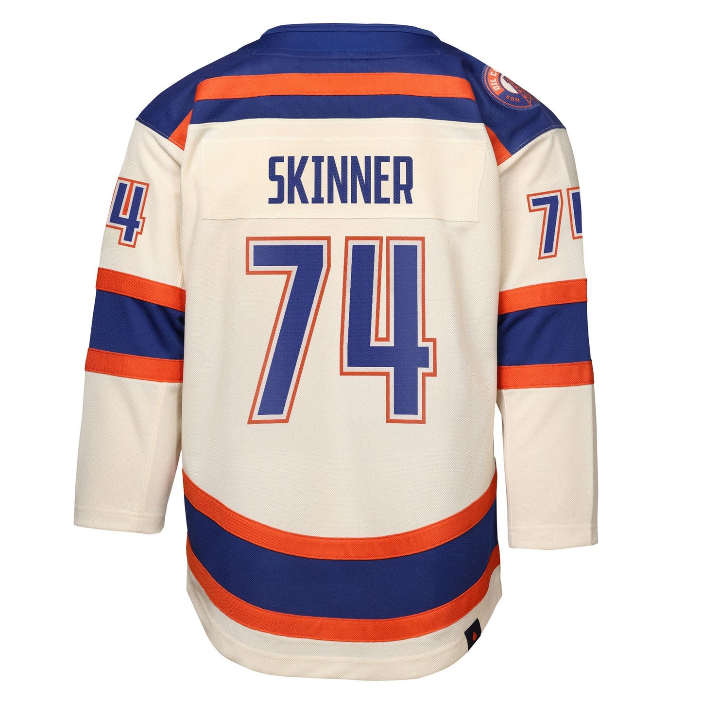 Stuart Skinner 74 Edmonton Oilers Alternate Jersey - Youth, Cream