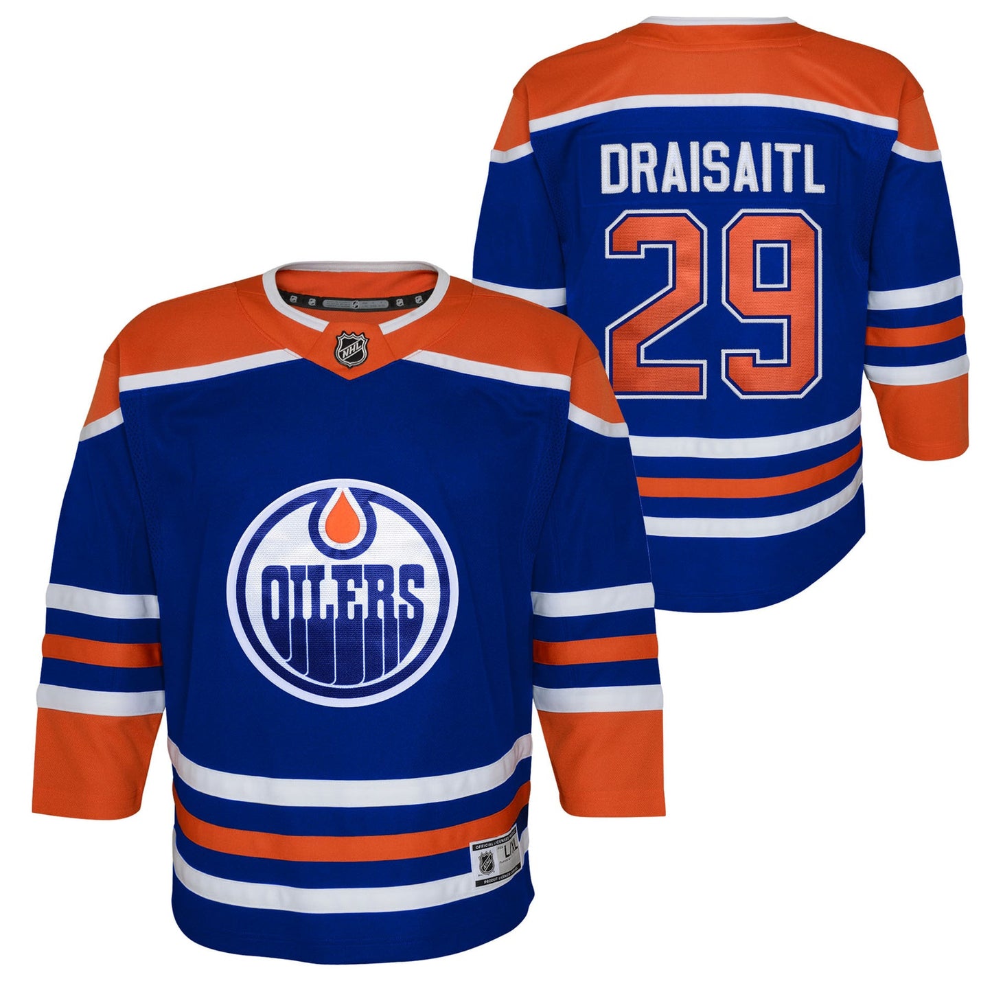Leon Draisaitl 29 Edmonton Oilers Home Jersey - Youth, Royal Blue