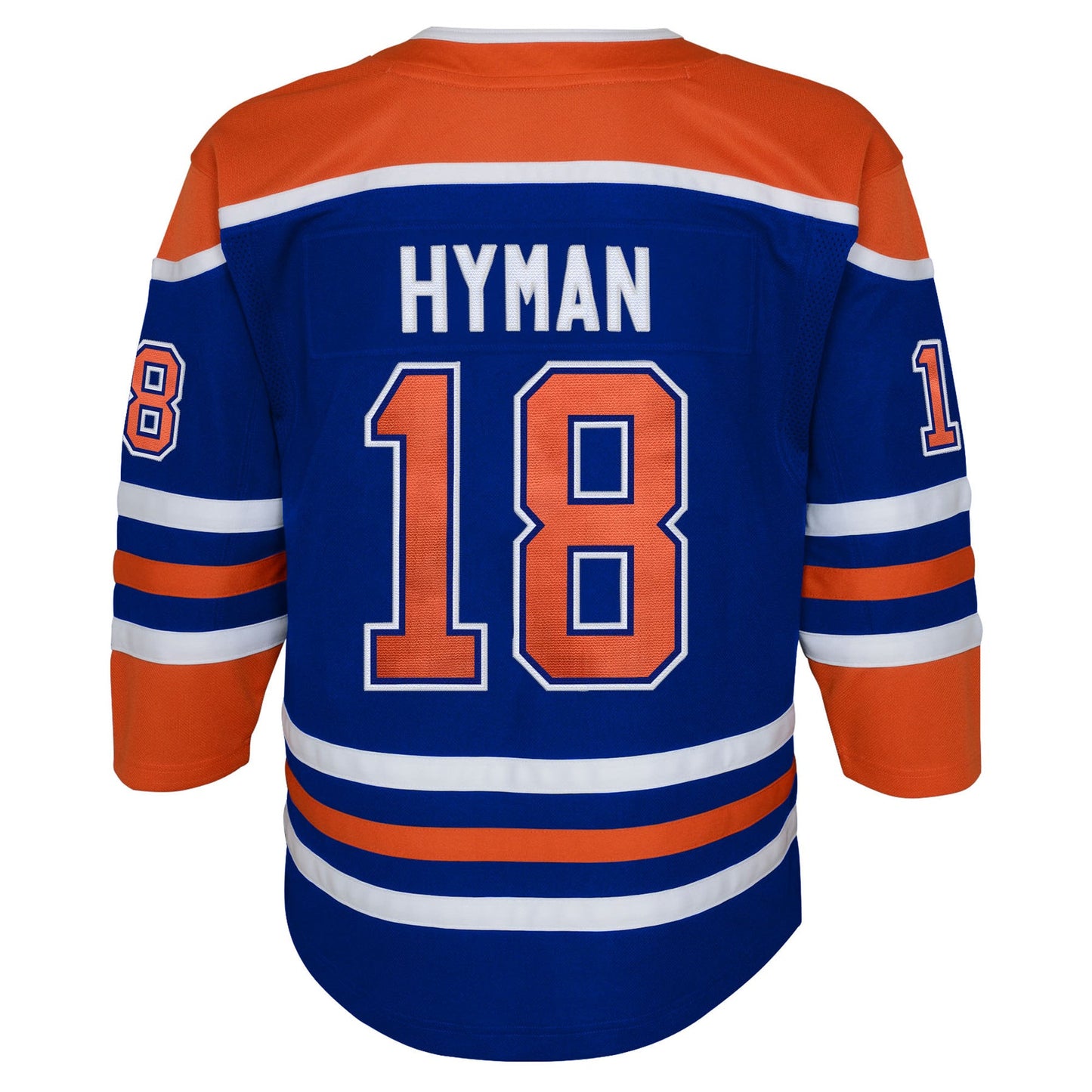 Zach Hyman 18 Edmonton Oilers Home Jersey - Youth, Royal Blue